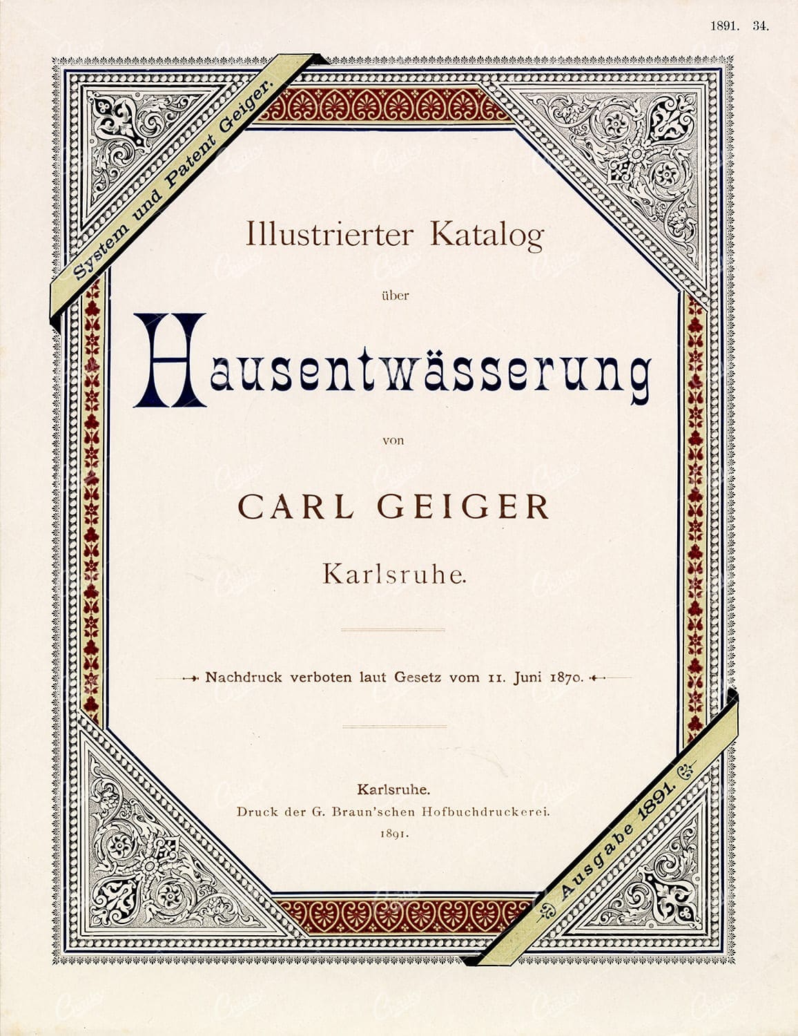 DECORATIVE Typography and Print Design 1891 Graphic Pattern Exchange