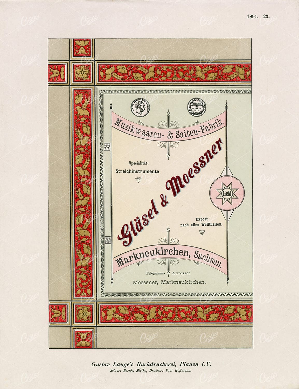 DECORATIVE Typography and Print Design 1891 Graphic Pattern Exchange