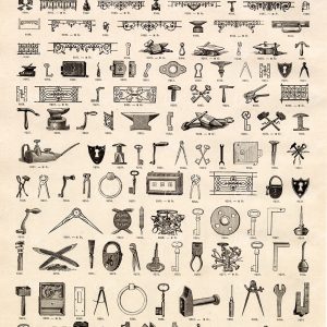 WORKER / Builders Objects - A Selection of Vintage Craftsmen Illustrations