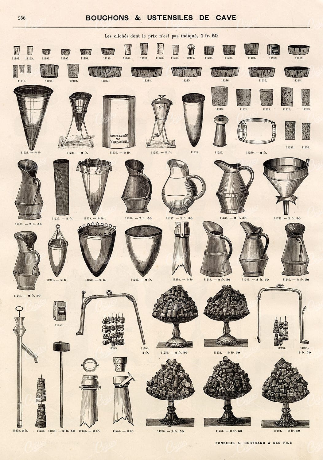 VINTAGE Selection of Brewery Illustrations - Barrels and Utensils