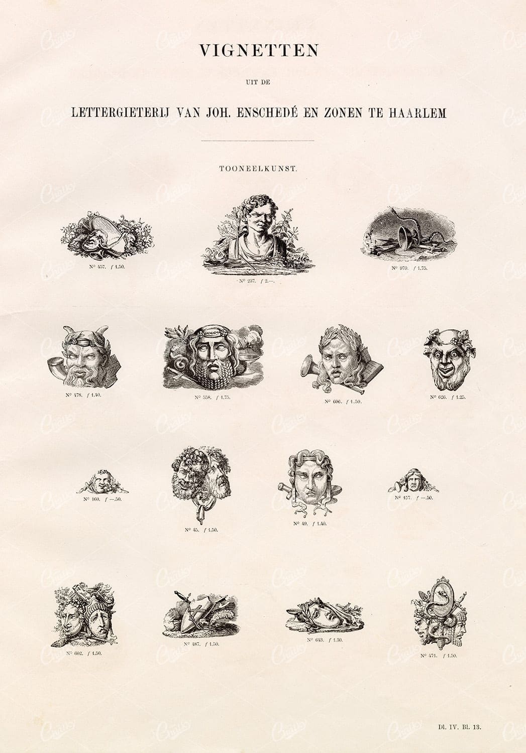 VINTAGE Selection of Illustrations Related to the Theatre - 1800s Stock Artwork