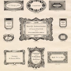 DECORATIVE Borders and Frames - Antique Stock Art