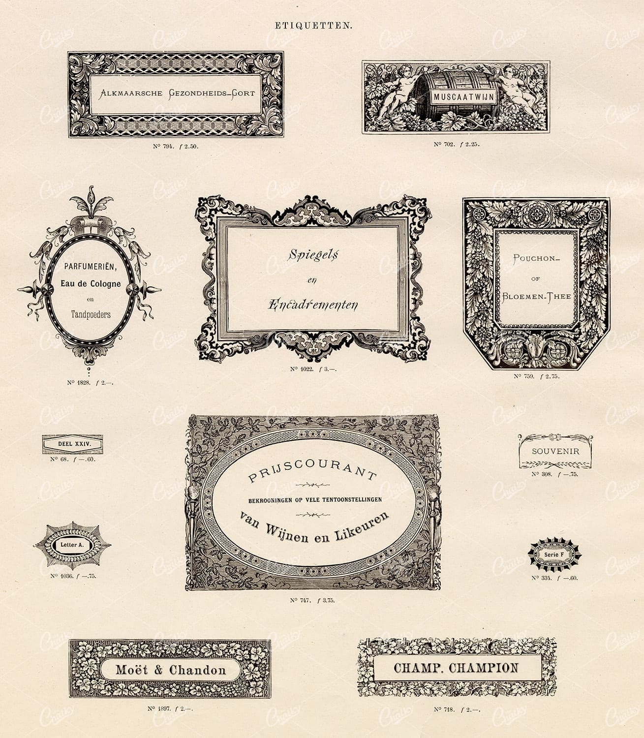 DECORATIVE Borders and Frames - Antique Stock Art