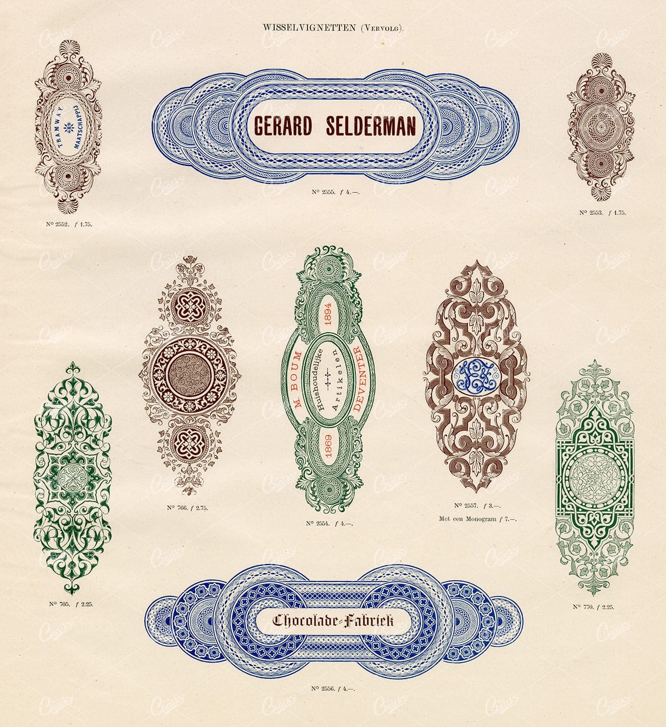 VINTAGE Decorative Design Elements - Antique Stock Artwork