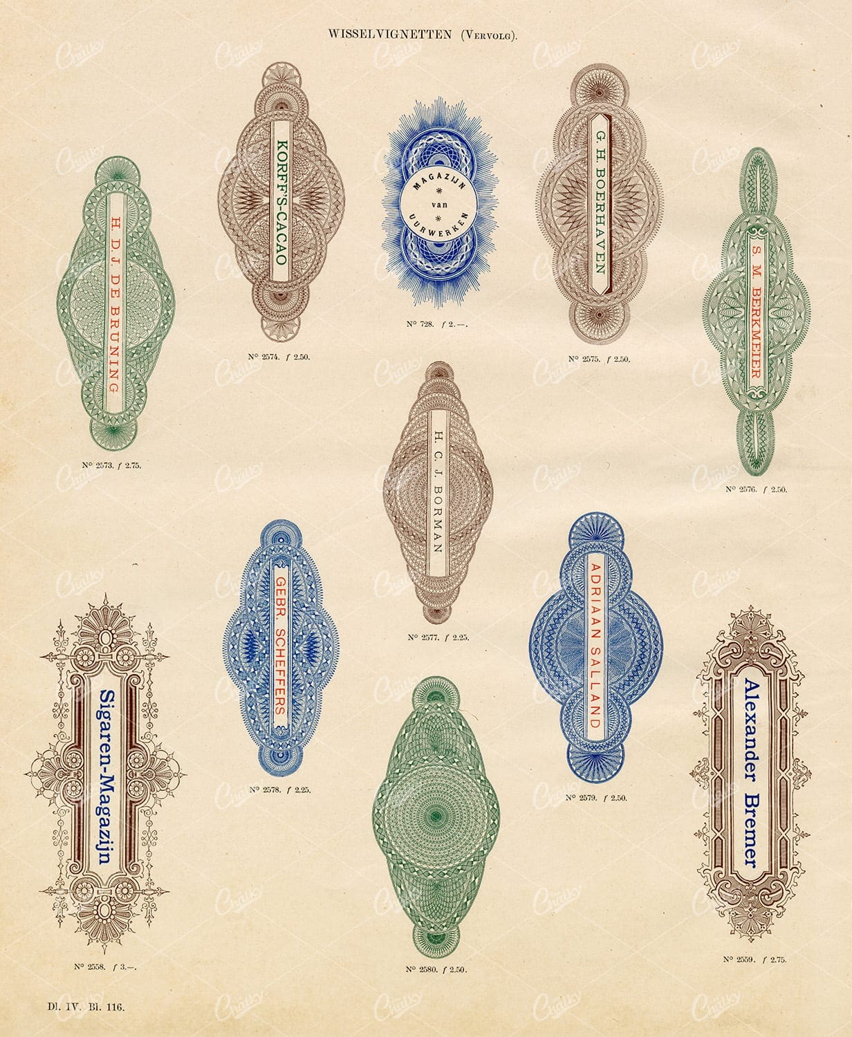 VINTAGE Decorative Design Elements - Antique Stock Artwork