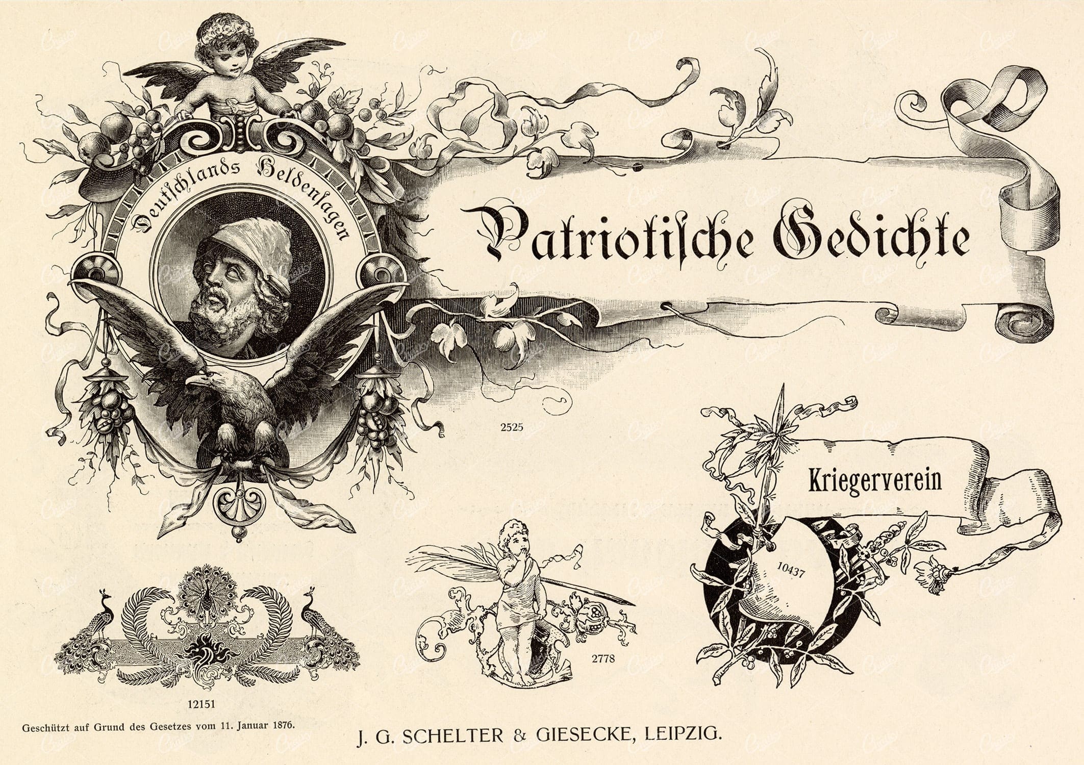 VINTAGE Decorative Design Elements - Ribbons and Banners for Type