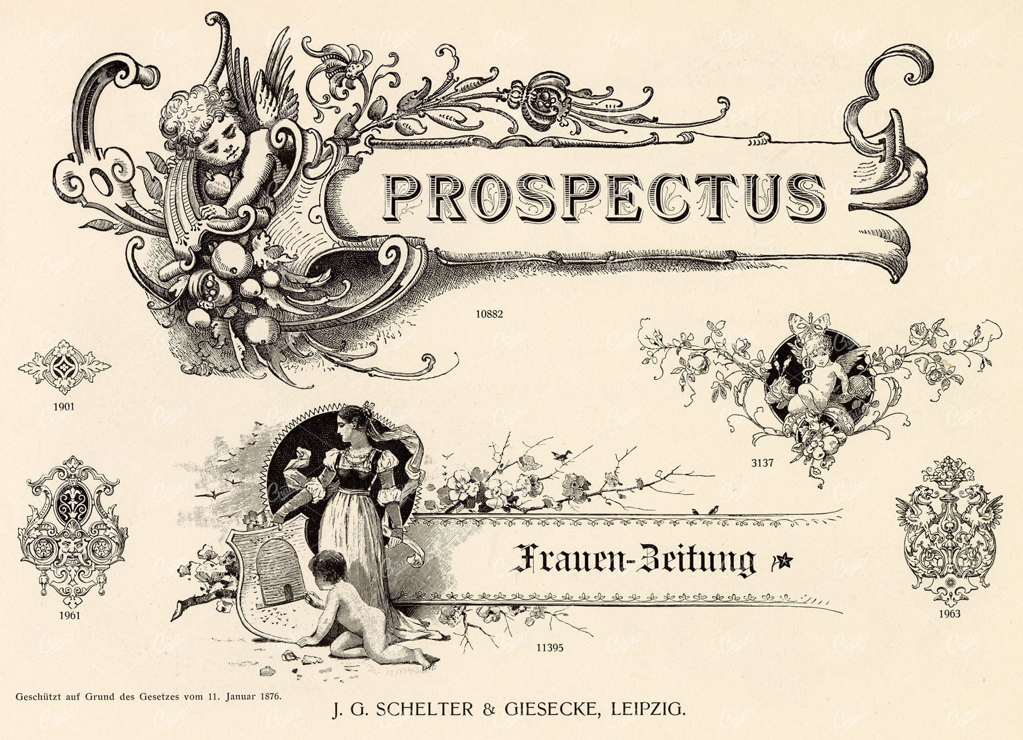 VINTAGE Decorative Design Elements - Ribbons and Banners for Type