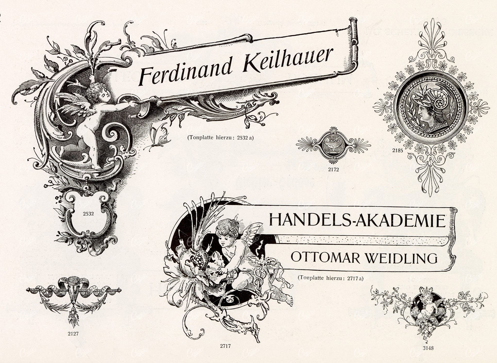 VINTAGE Decorative Design Elements - Ribbons and Banners for Type