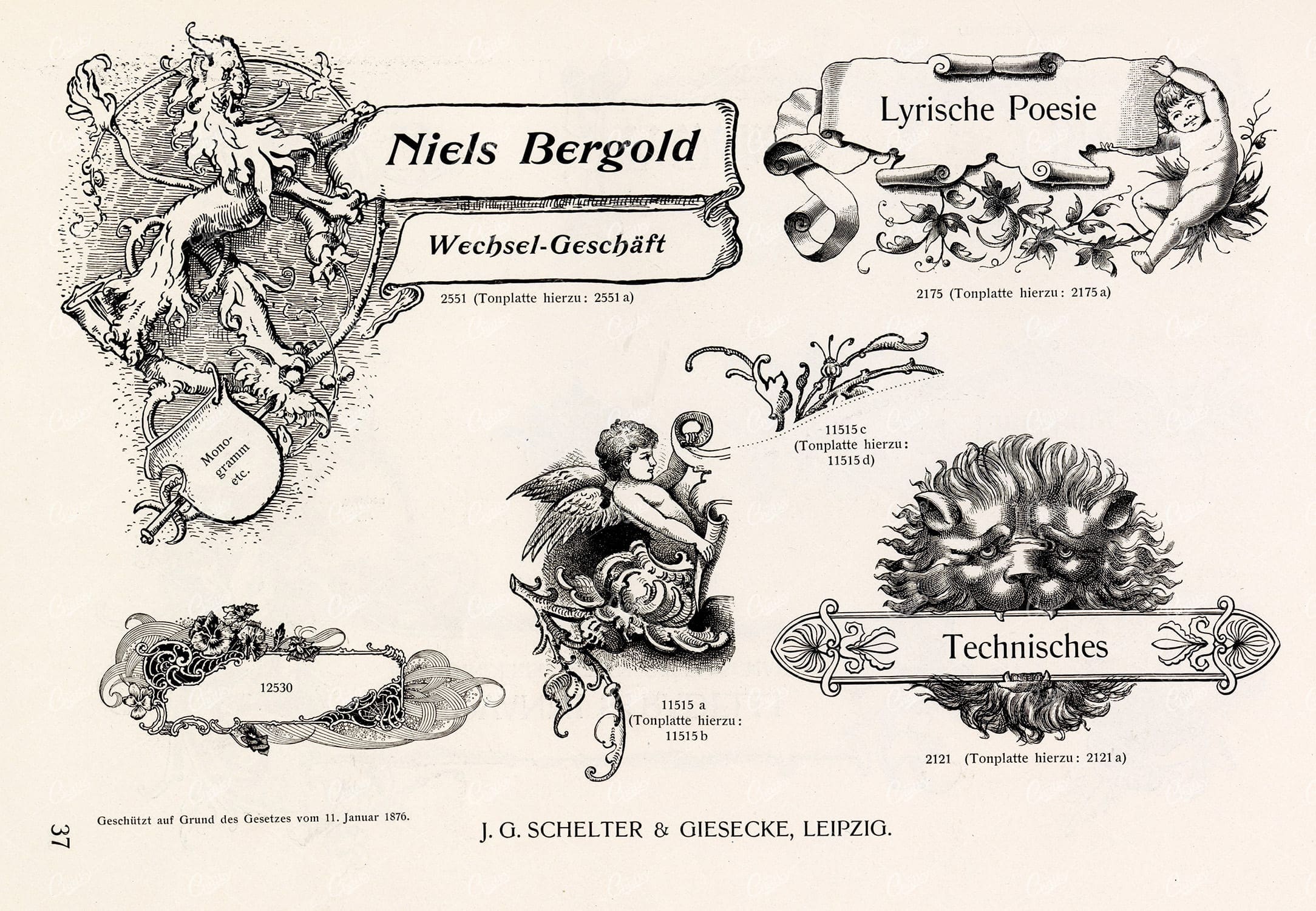VINTAGE Decorative Design Elements - Ribbons and Banners for Type