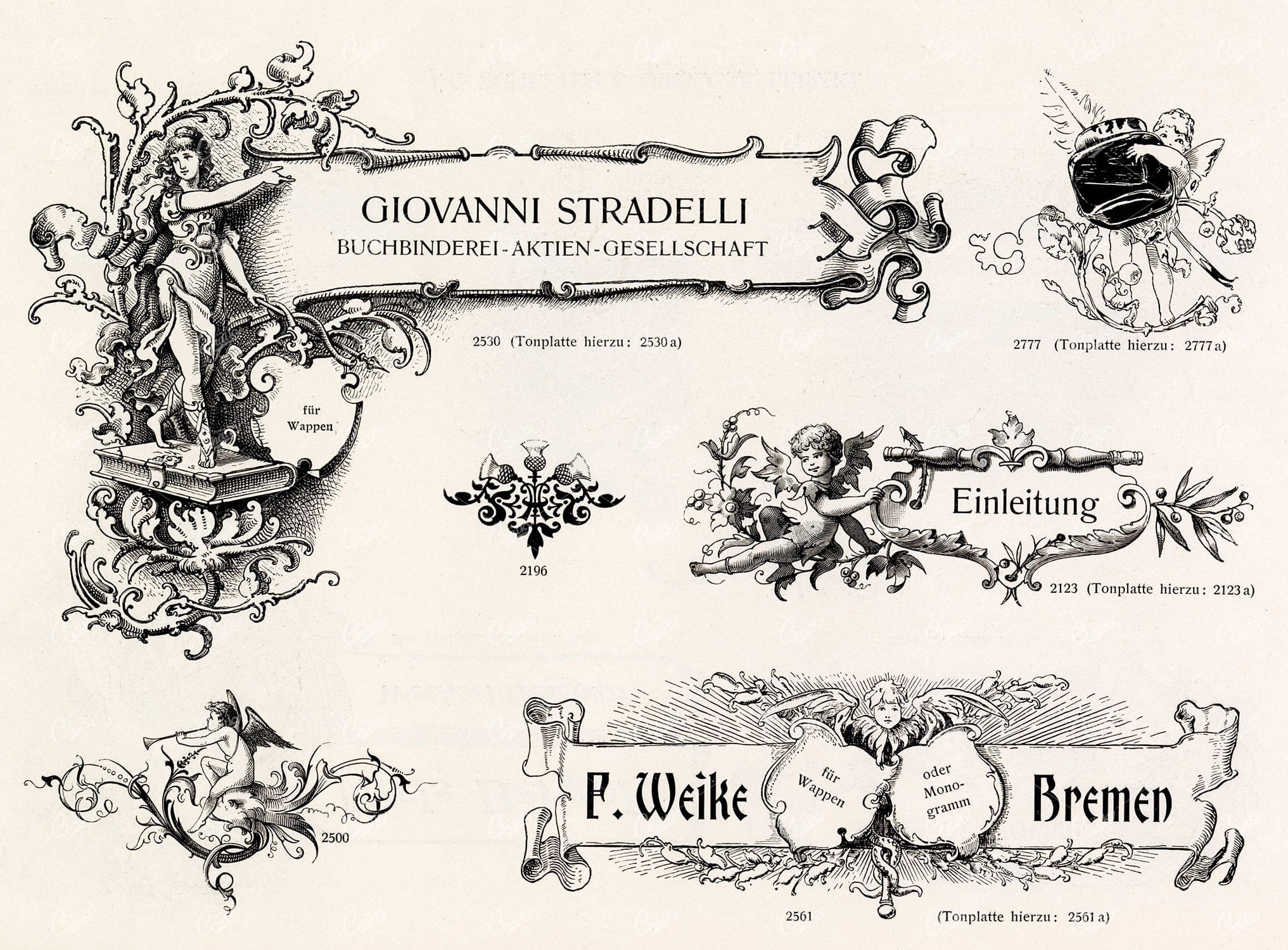 VINTAGE Decorative Design Elements - Ribbons and Banners for Type