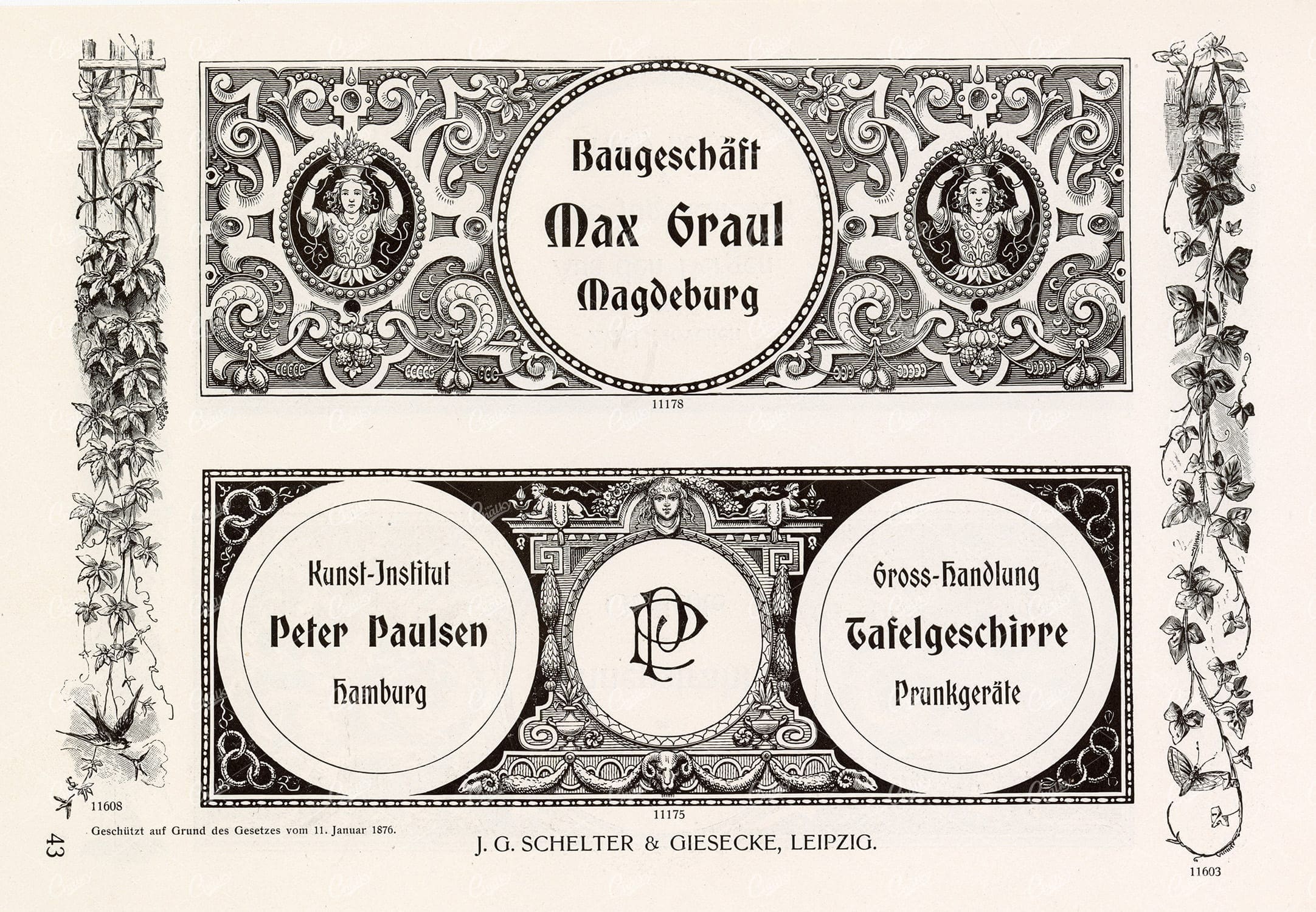 VINTAGE Decorative Design Elements - Banners for Type