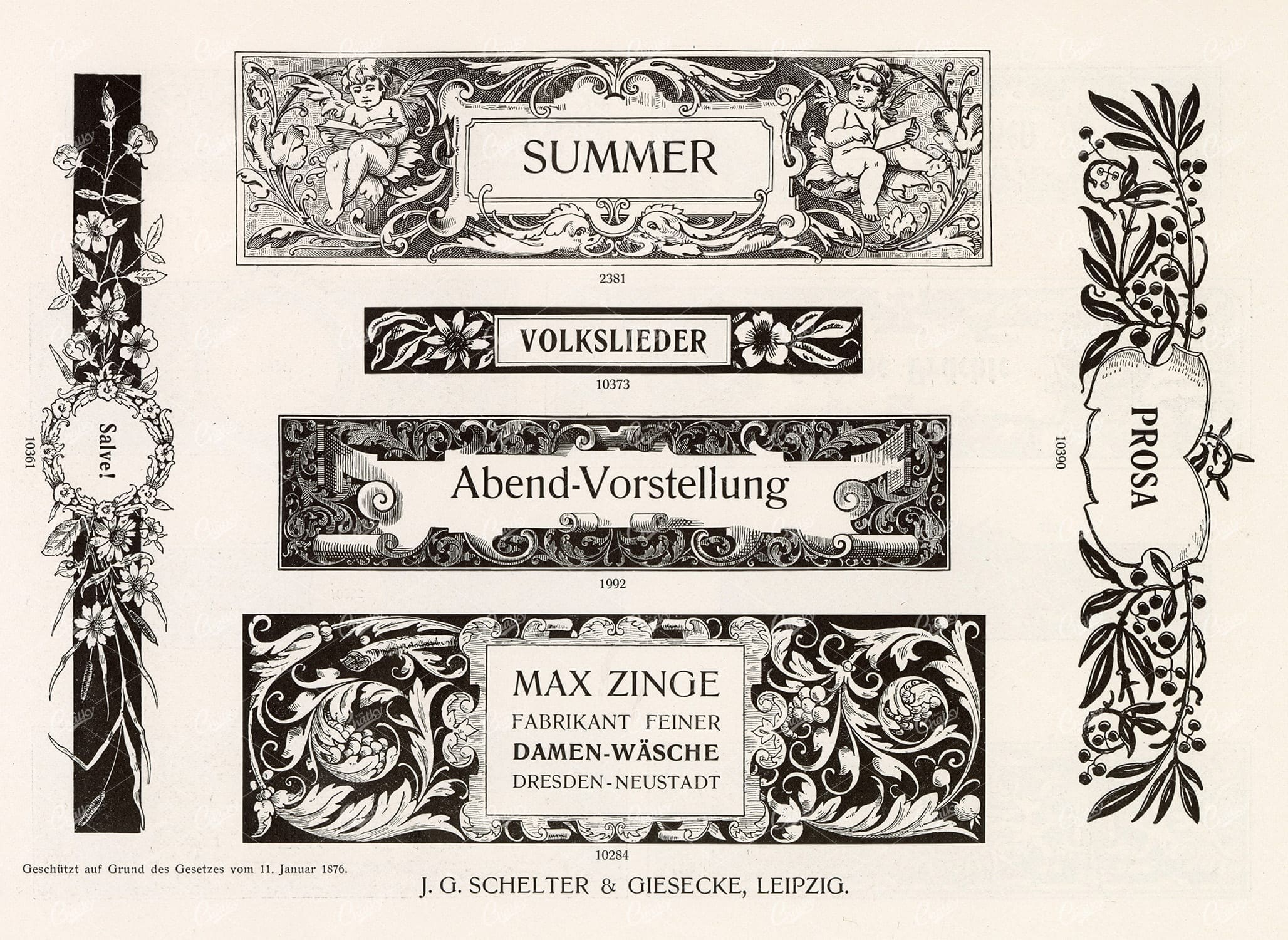 VINTAGE Decorative Design Elements - Banners for Type