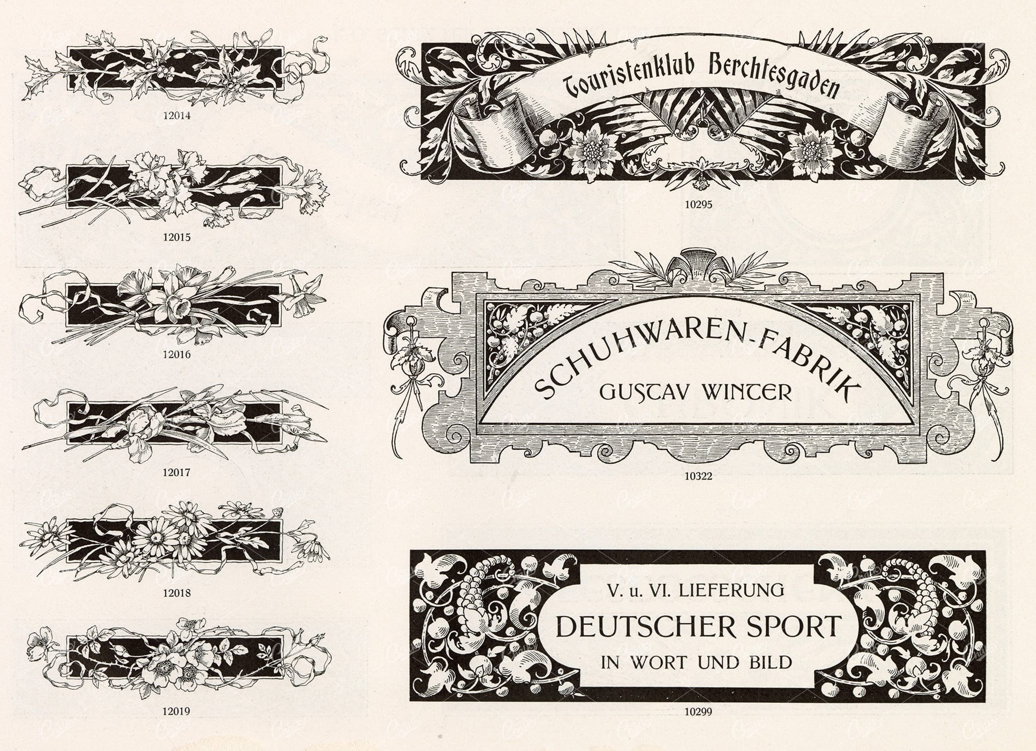 VINTAGE Decorative Design Elements - Banners for Type