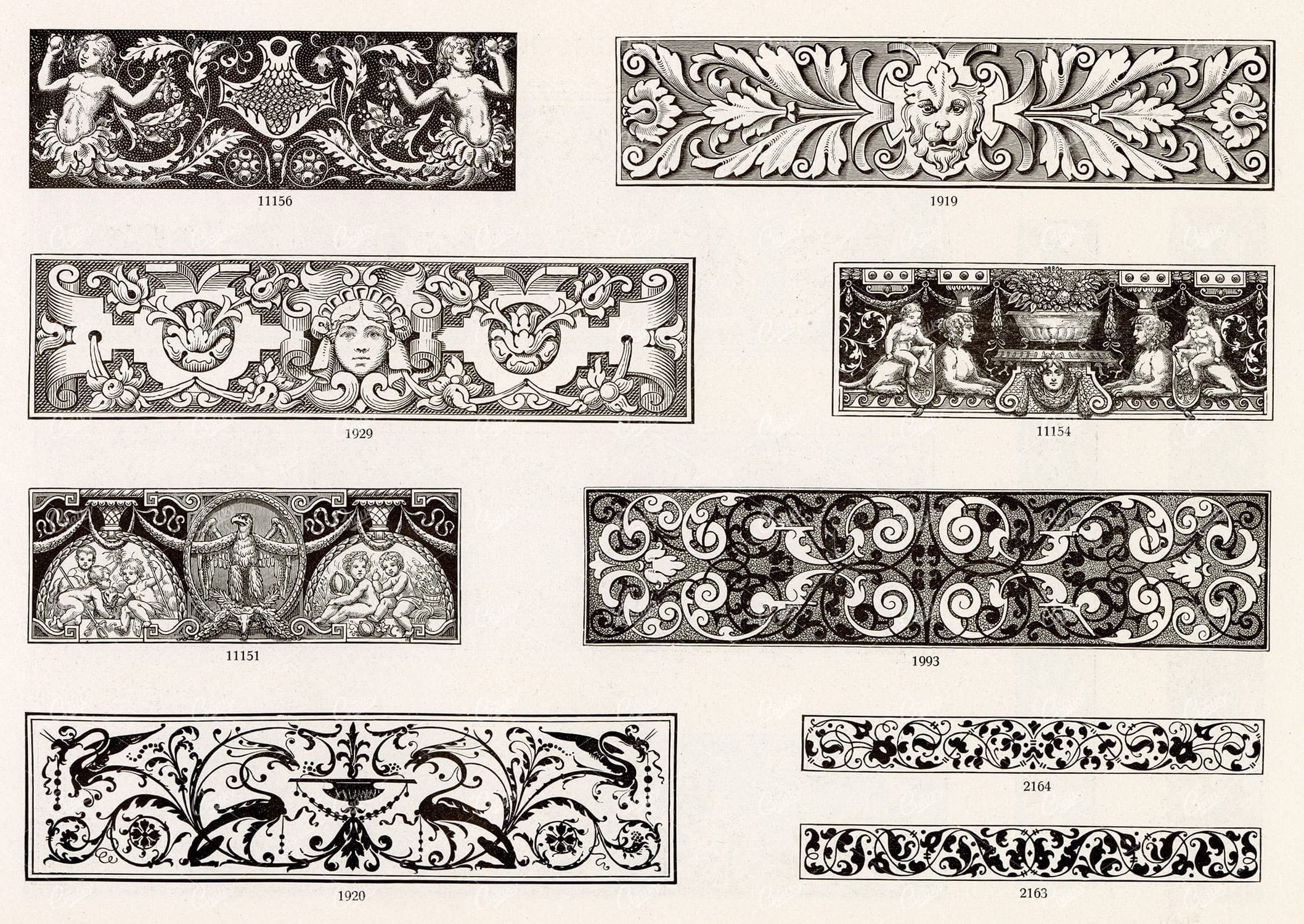 VINTAGE Decorative Design Elements - Ornamental Banners