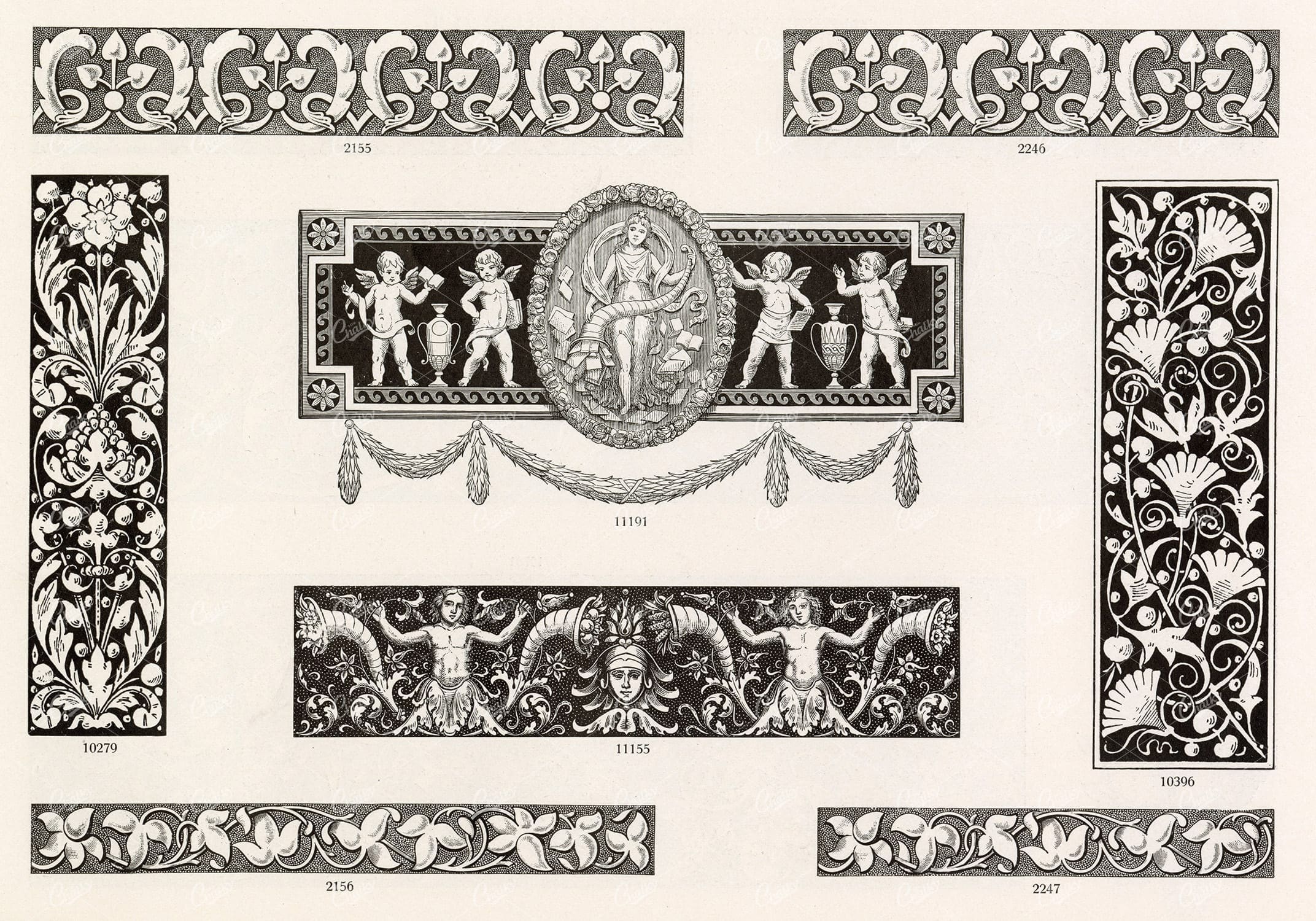 VINTAGE Decorative Design Elements - Ornamental Banners