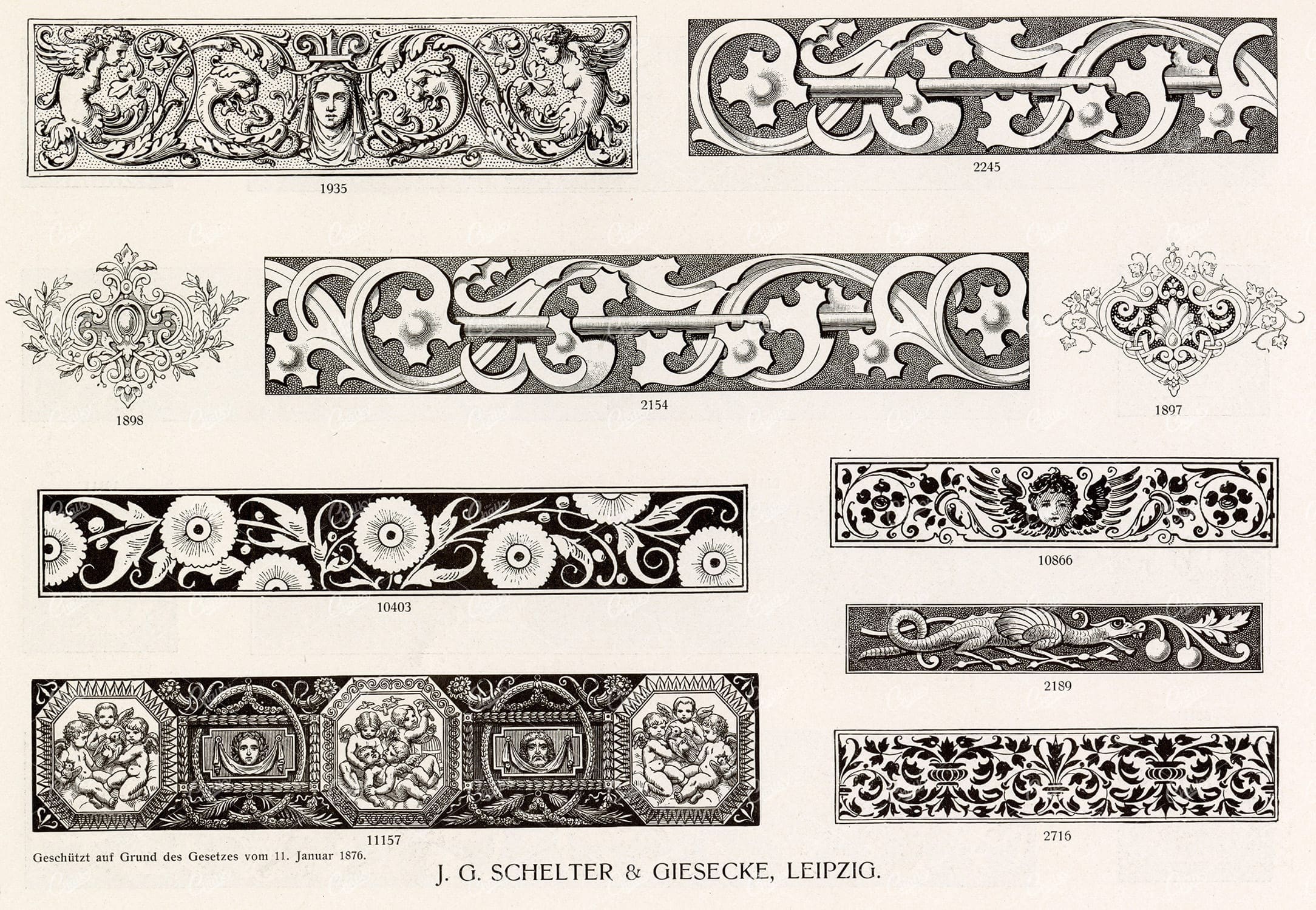 VINTAGE Decorative Design Elements - Ornamental Banners