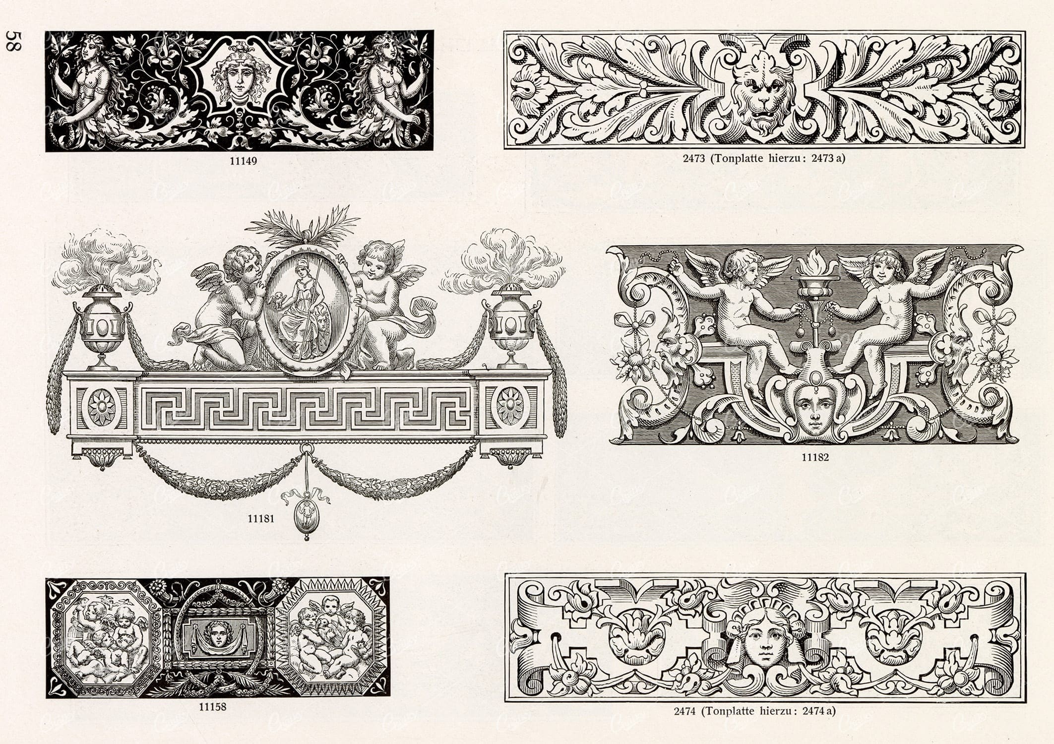 VINTAGE Decorative Design Elements - Ornamental Banners