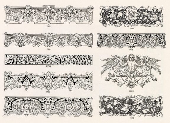 VINTAGE Decorative Design Elements - Ornamental Banners