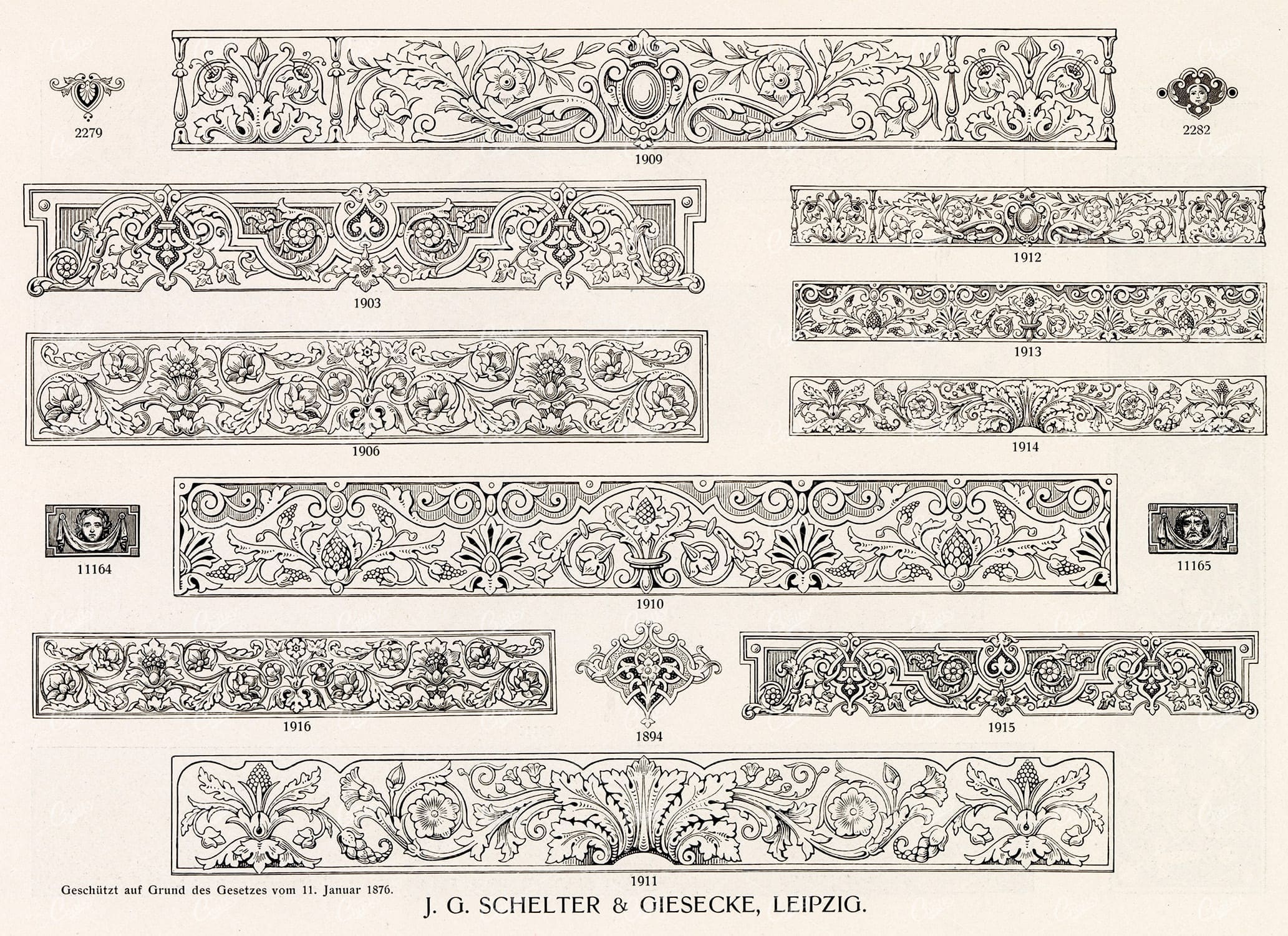 VINTAGE Decorative Design Elements - Ornamental Banners