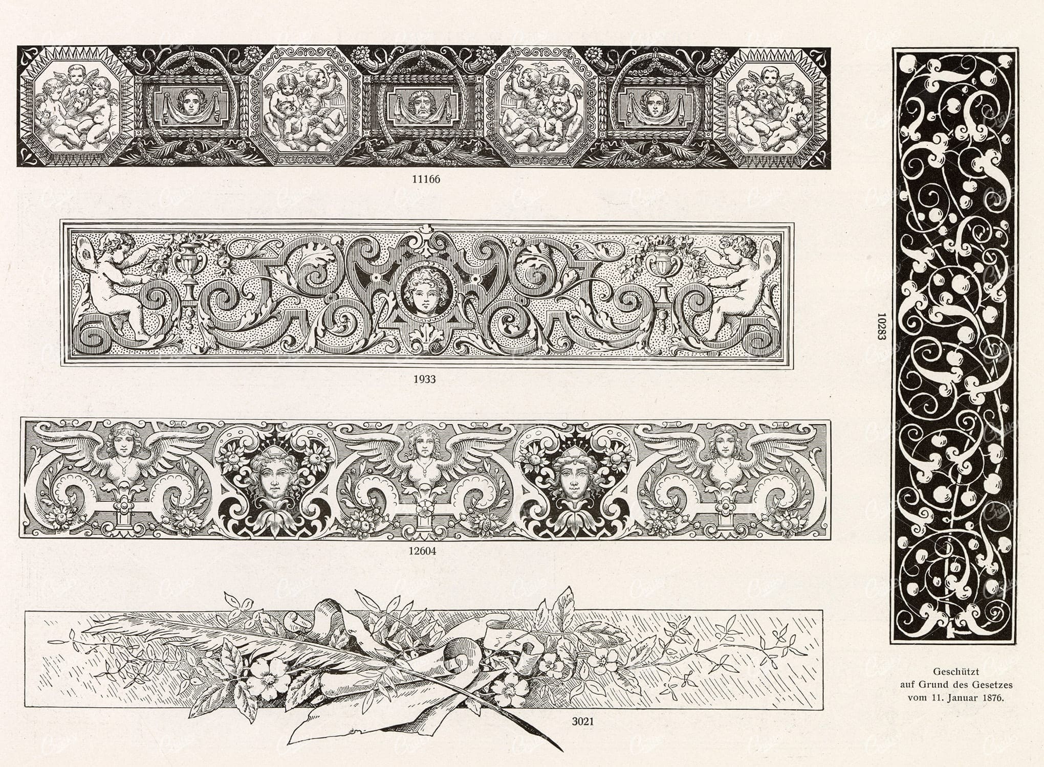 VINTAGE Decorative Design Elements - Ornamental Banners