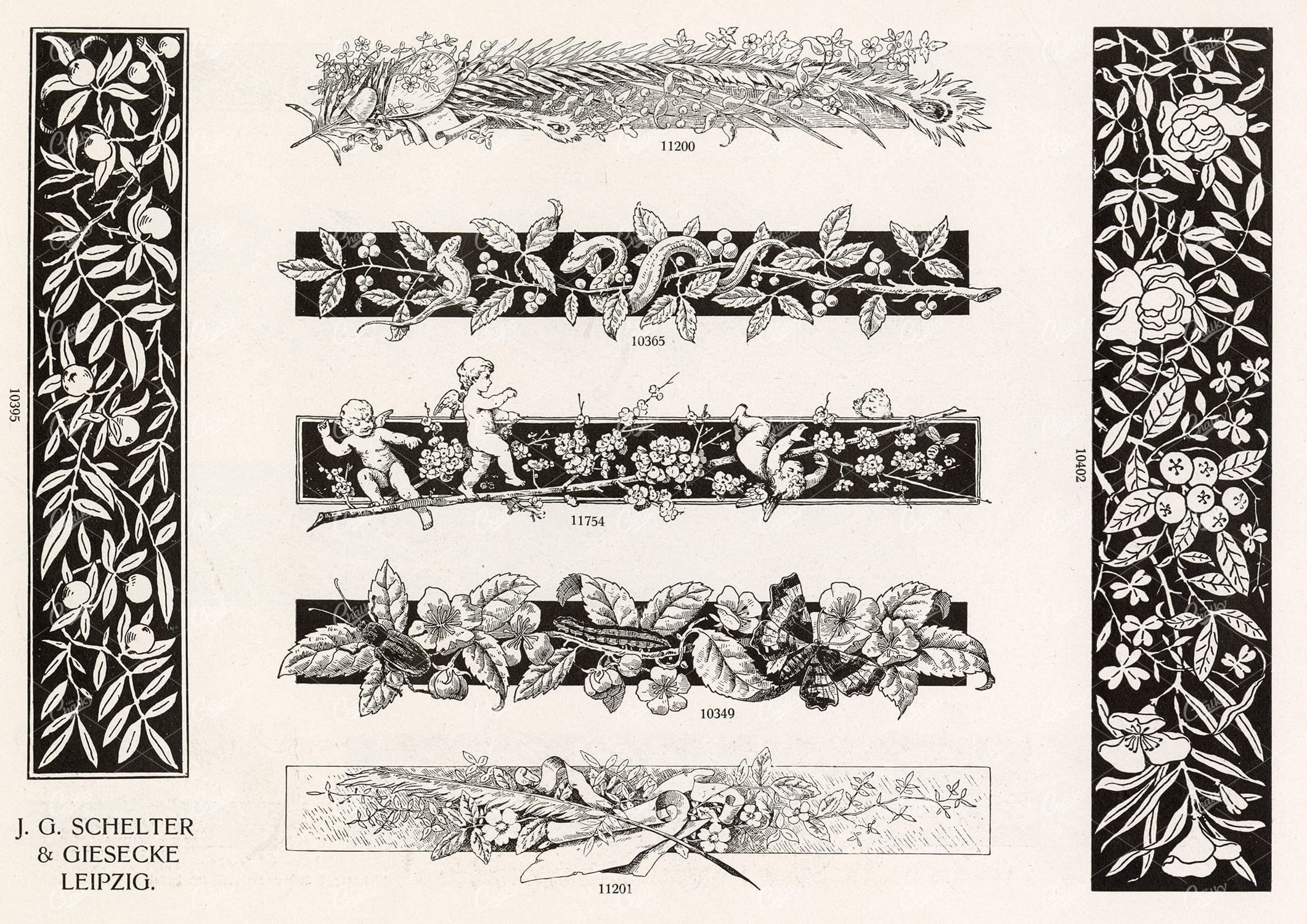 VINTAGE Decorative Design Elements - Ornamental Banners