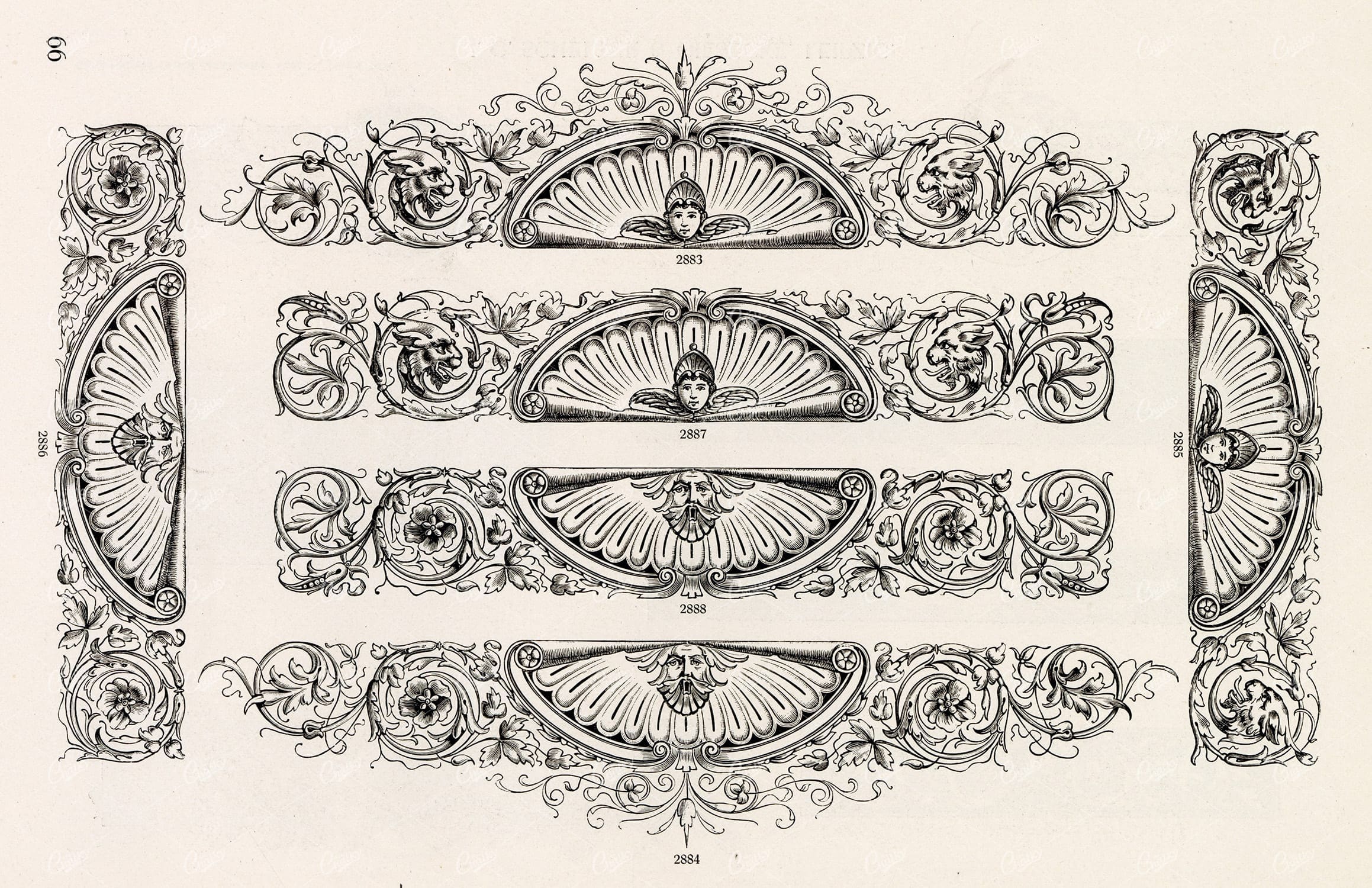 VINTAGE Decorative Design Elements - Ornamental Banners