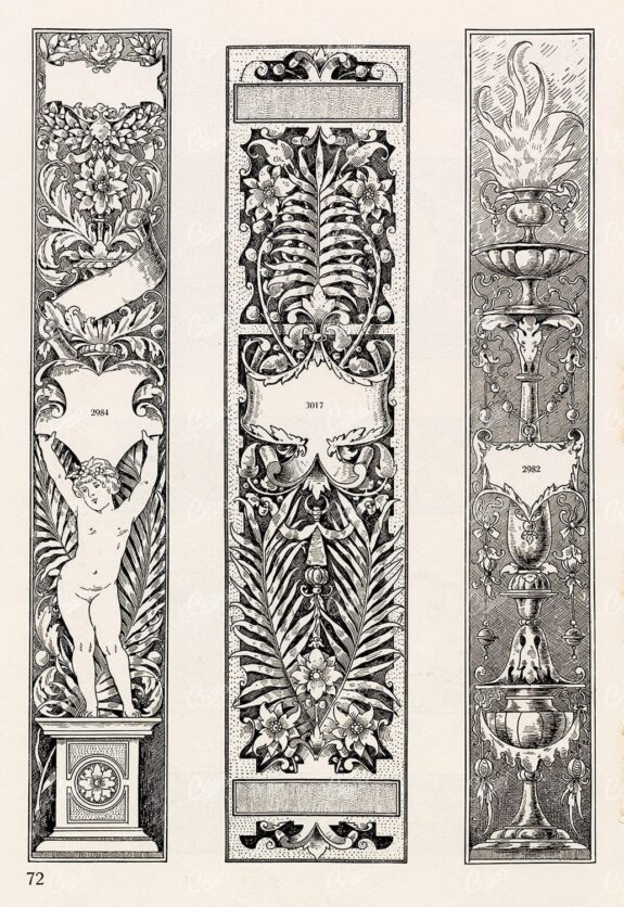 VINTAGE Decorative Design Elements - Ornamental Banners
