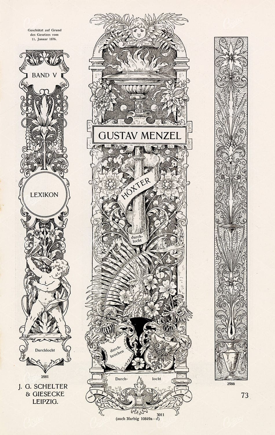 VINTAGE Decorative Design Elements - Ornamental Banners For Type