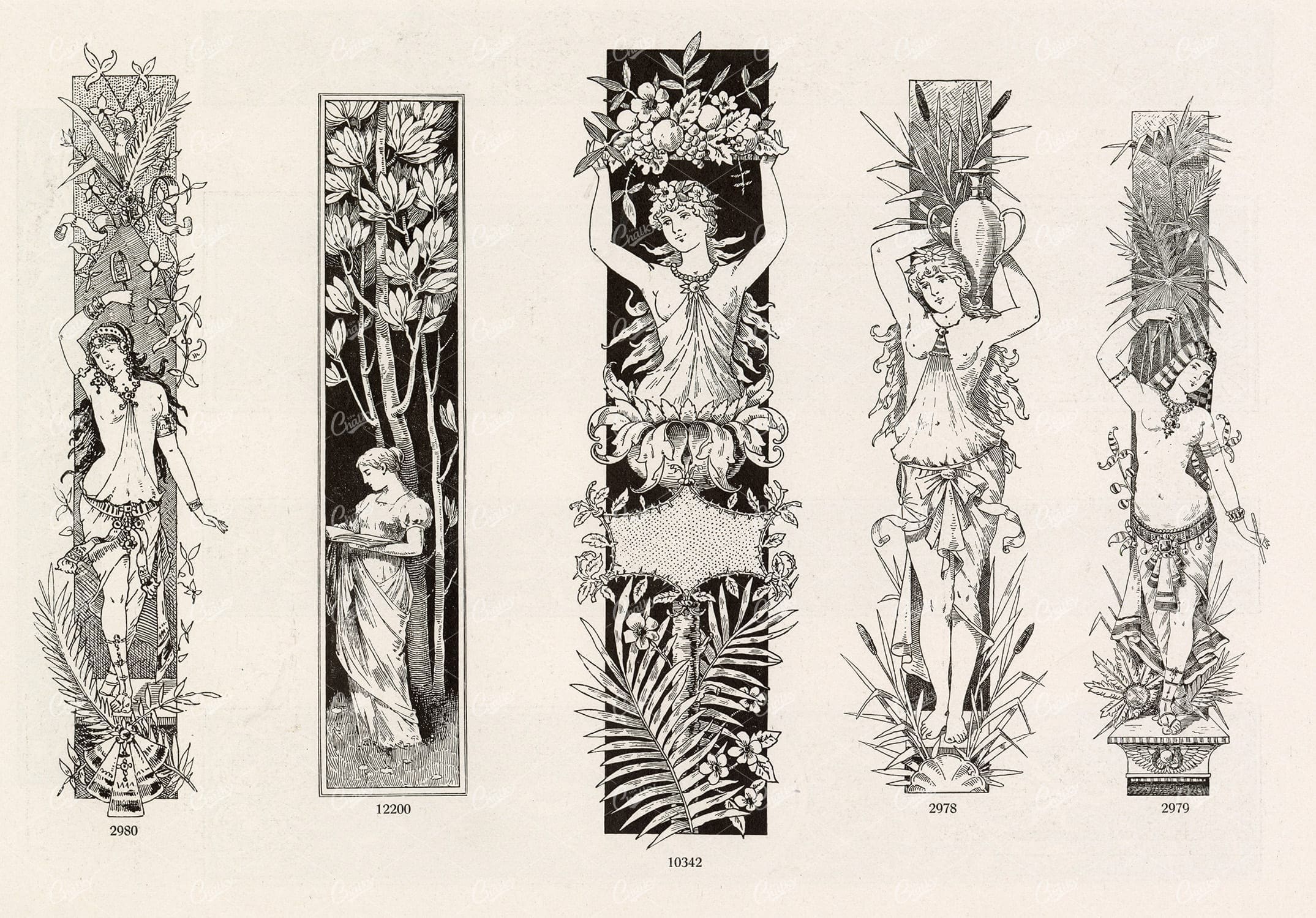 VINTAGE Decorative Design Elements - Ornamental Banners
