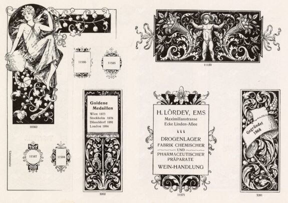 VINTAGE Decorative Design Elements - Ornamental Banners For Type