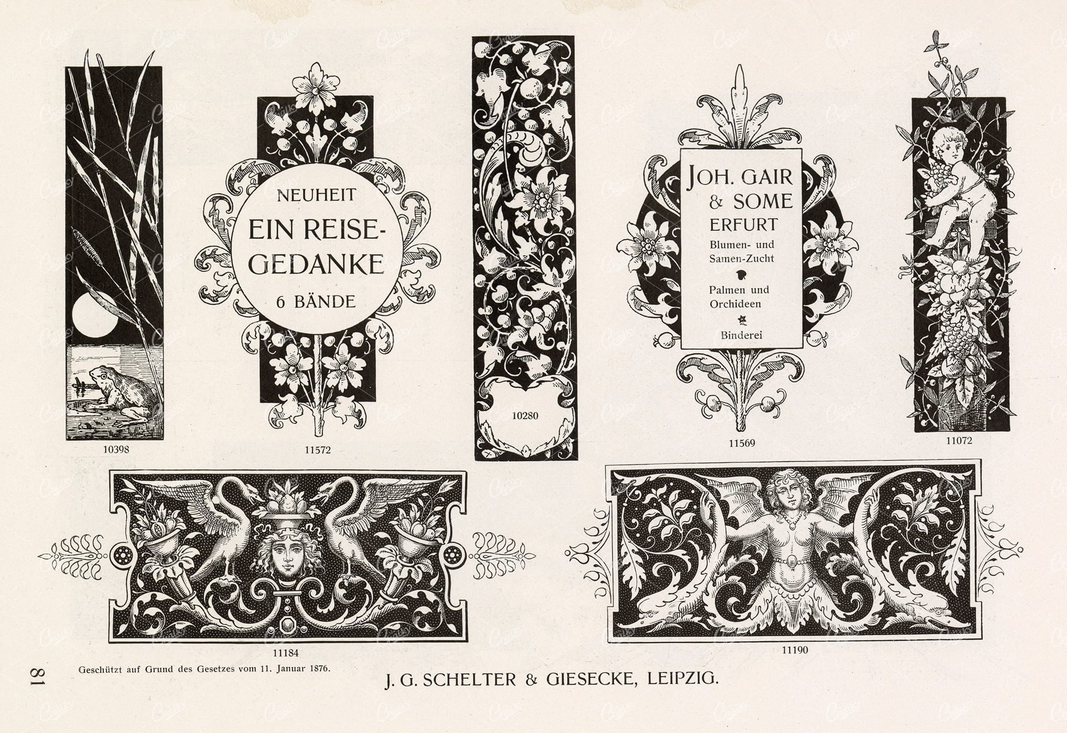 VINTAGE Decorative Design Elements - Ornamental Banners For Type
