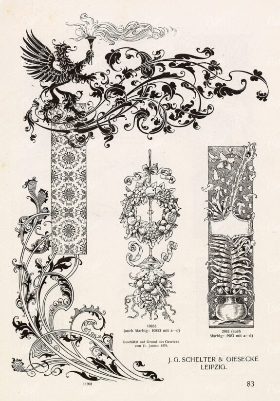 VINTAGE Decorative Design Elements - Ornamental Banners