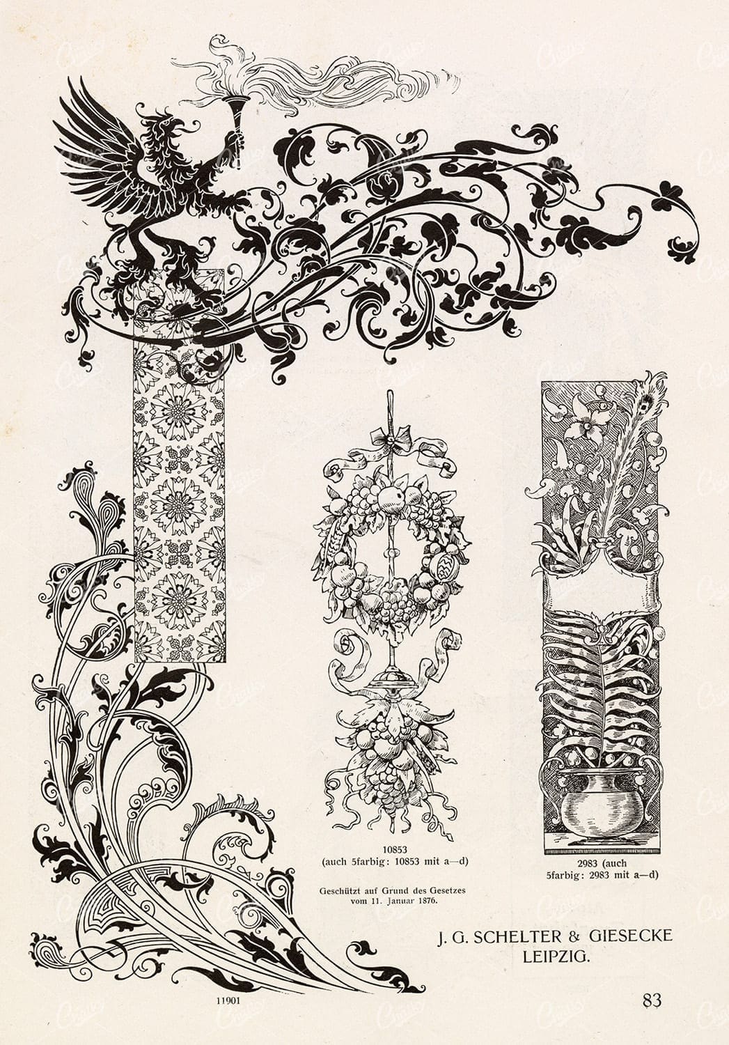 VINTAGE Decorative Design Elements - Ornamental Banners