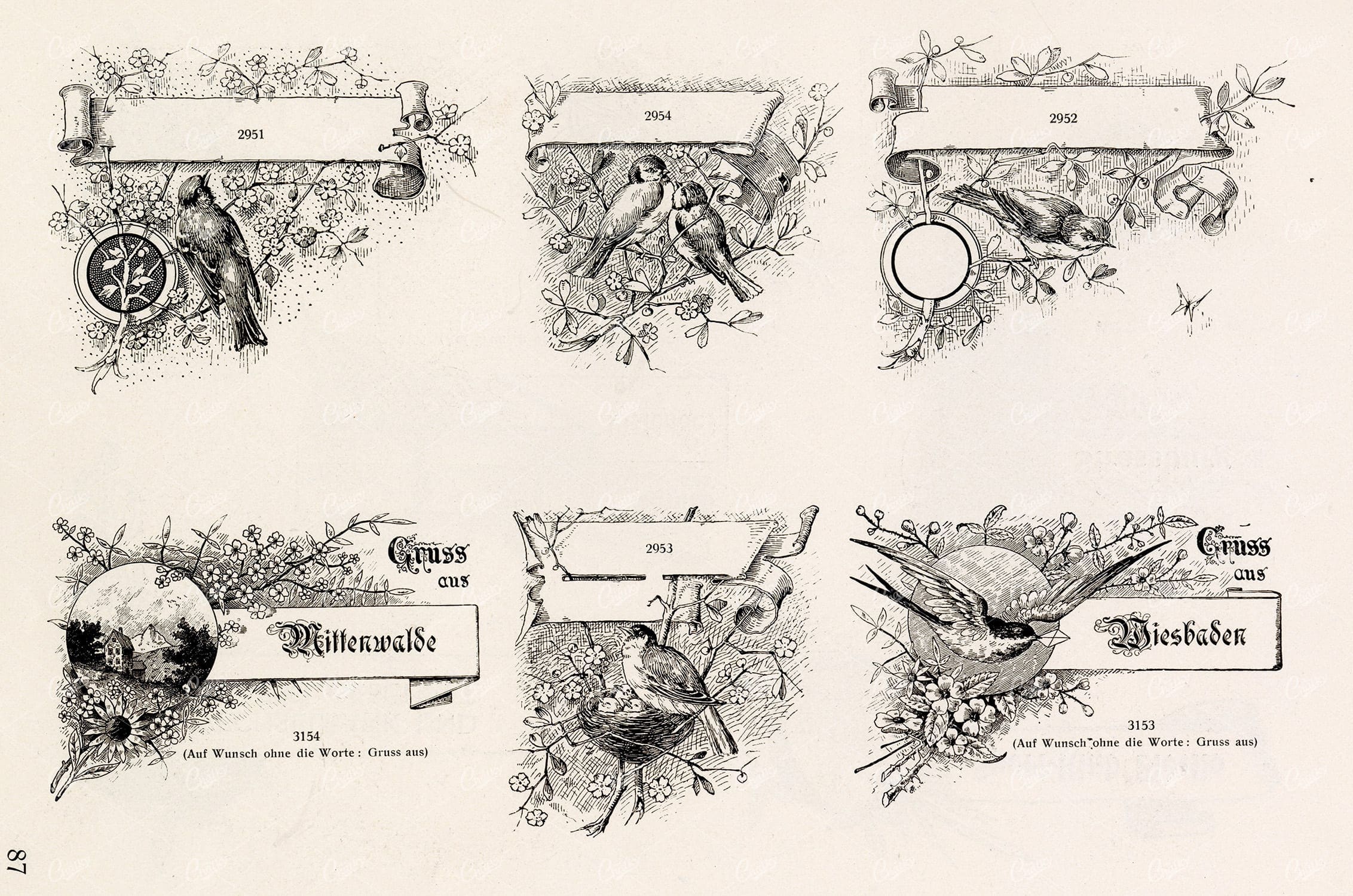 VINTAGE Decorative Design Elements - Ornamental Banners For Type