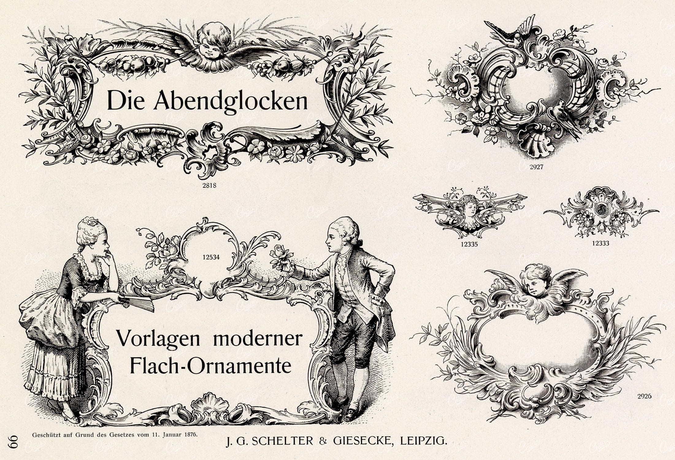 VINTAGE Decorative Design Elements - Ornamental Banners For Type