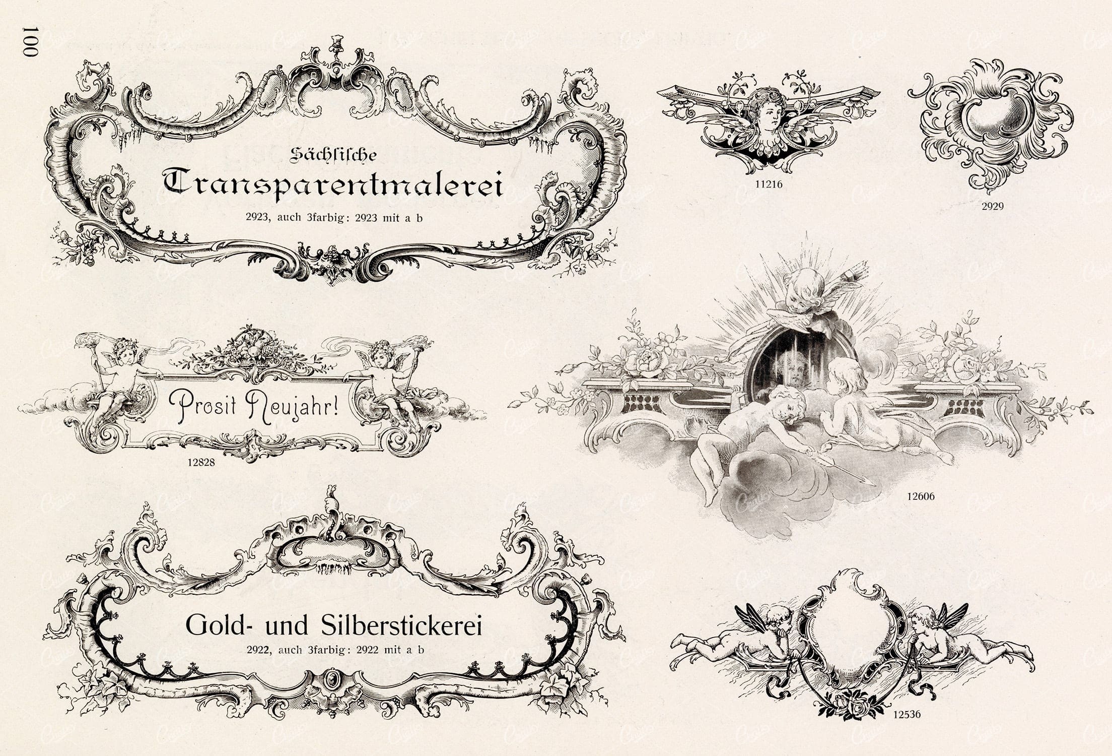 VINTAGE Decorative Design Elements - Ornamental Banners For Type