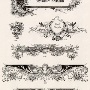 VINTAGE Decorative Design Elements - Ornamental Banners For Type