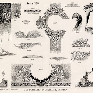 VINTAGE Decorative Design Elements - 1800s Stock Illustrations