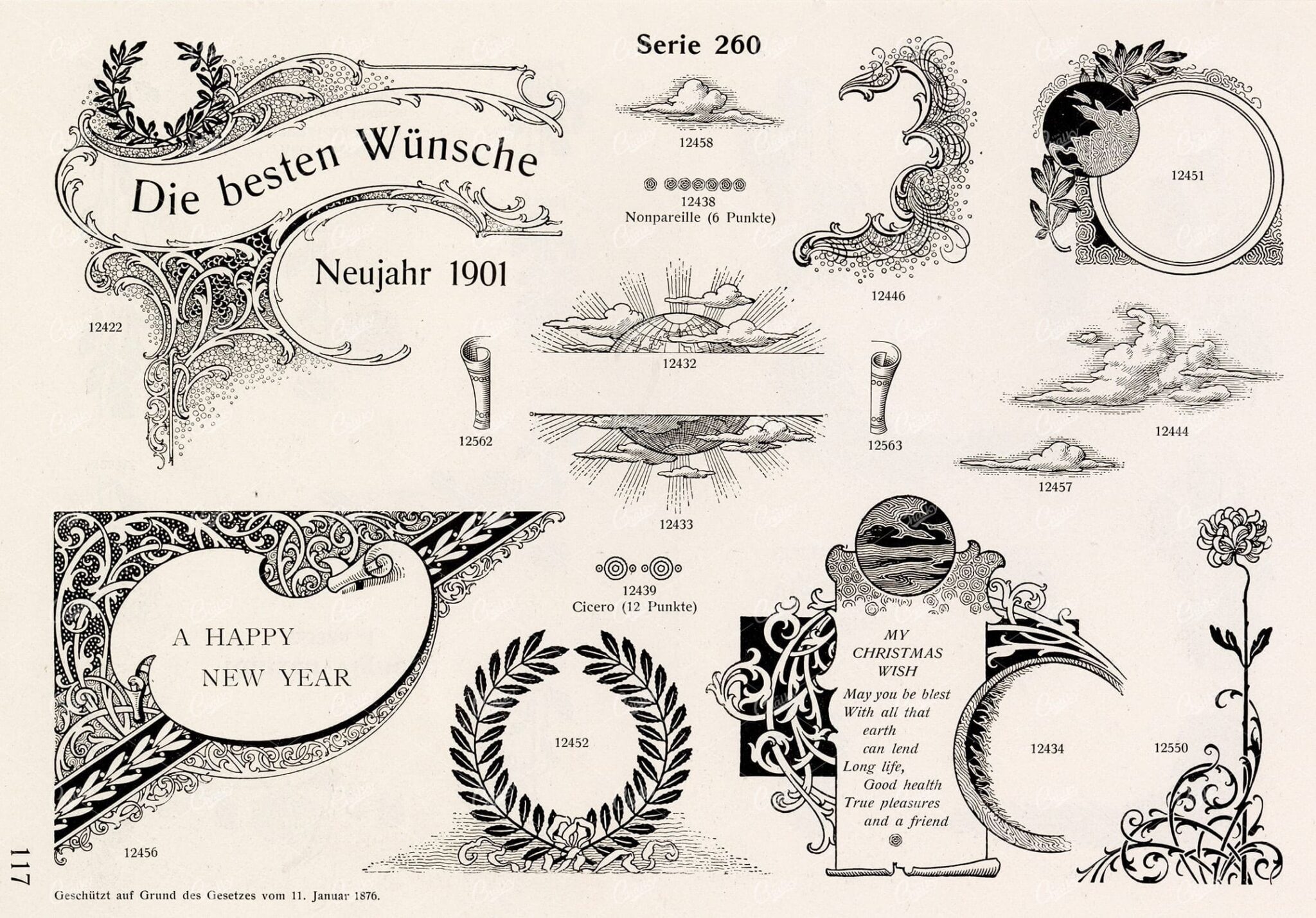 VINTAGE Decorative Design Elements - Ornamental Banners For Type