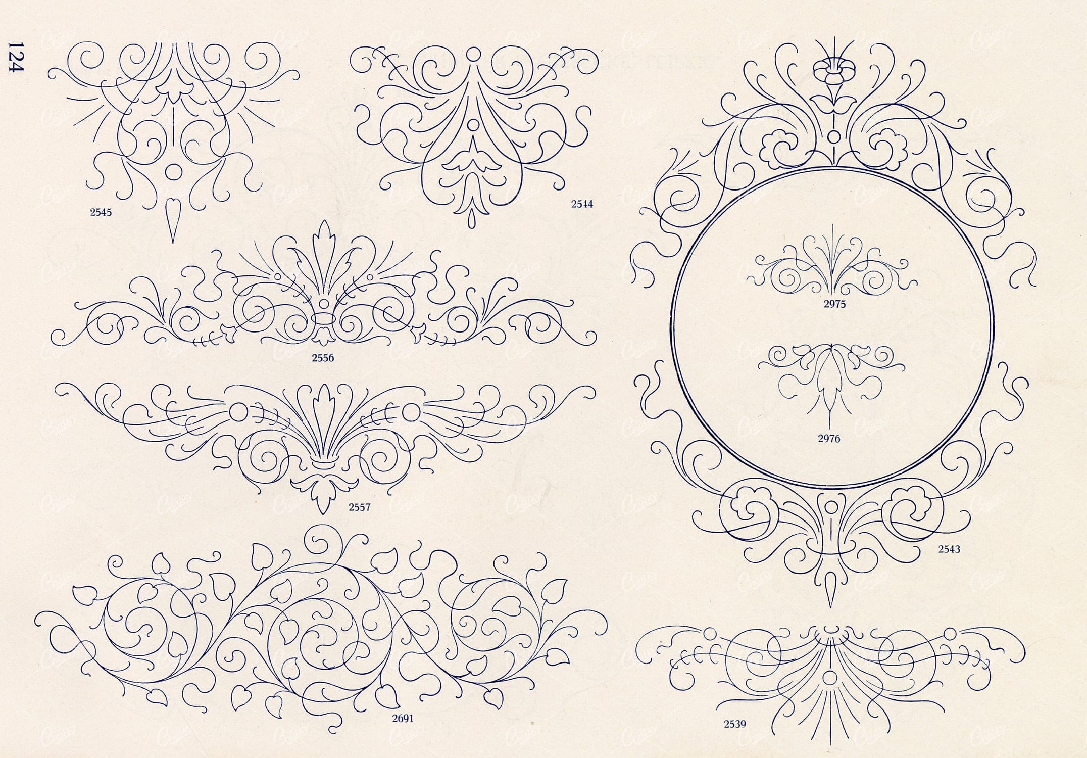 VINTAGE Decorative Design Elements - Ornate Line Art