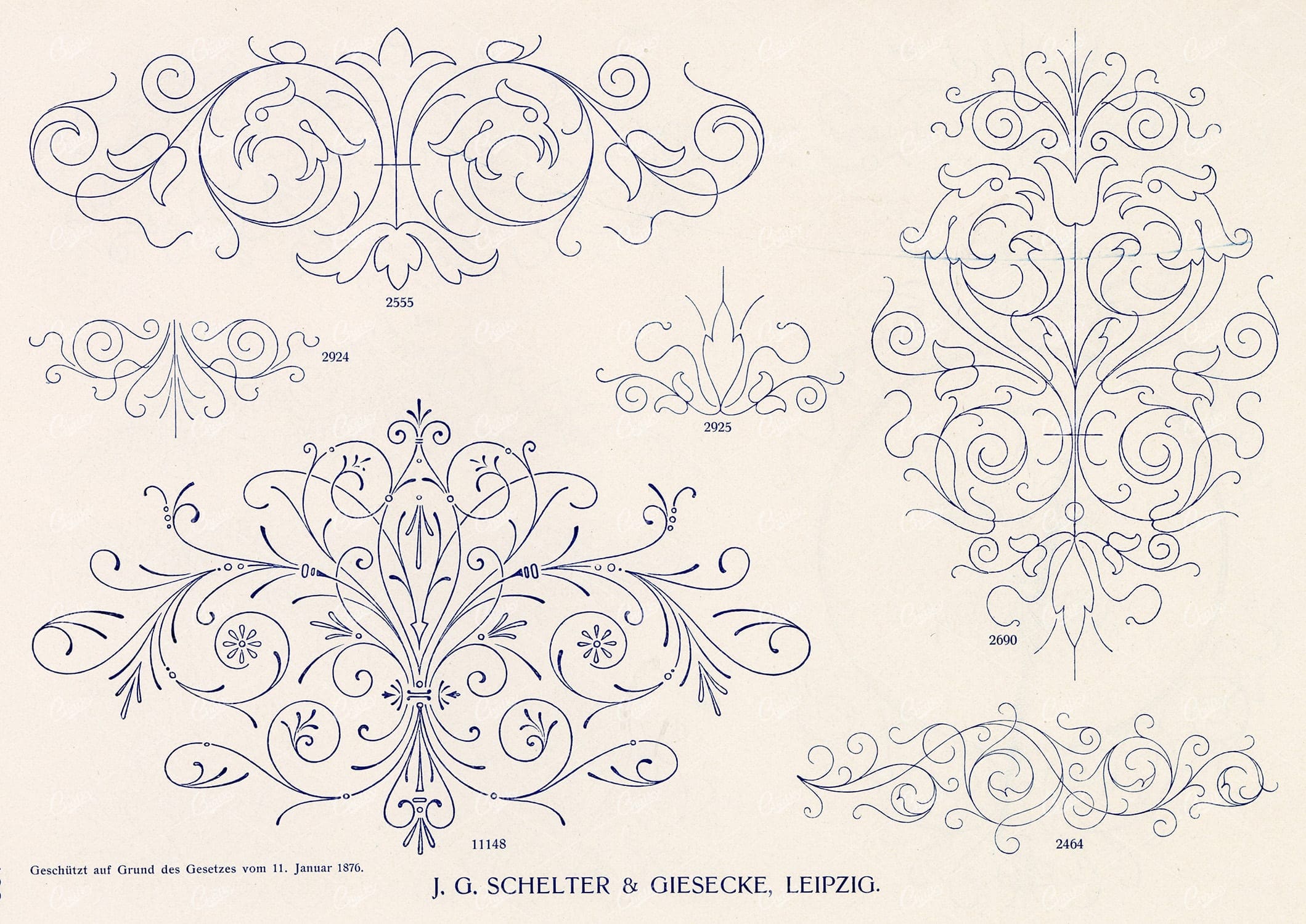 VINTAGE Decorative Design Elements - Ornate Line Art