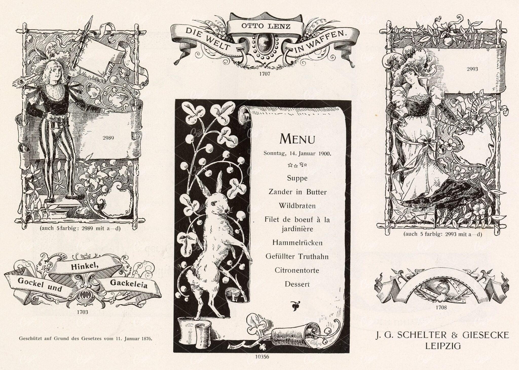 VINTAGE Decorative Design Elements - Ornamental Banners For Type