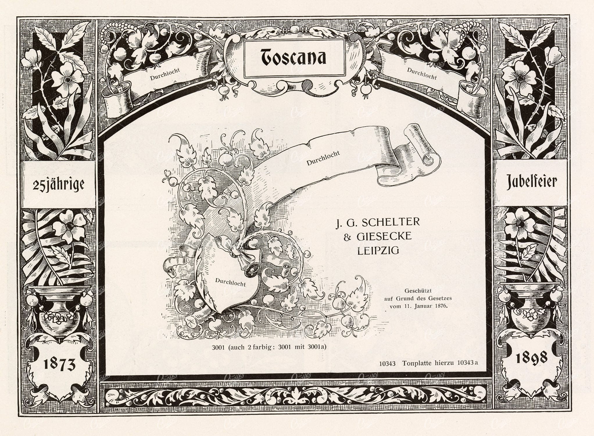 VINTAGE Decorative Design Elements - Ornamental Banner and Border