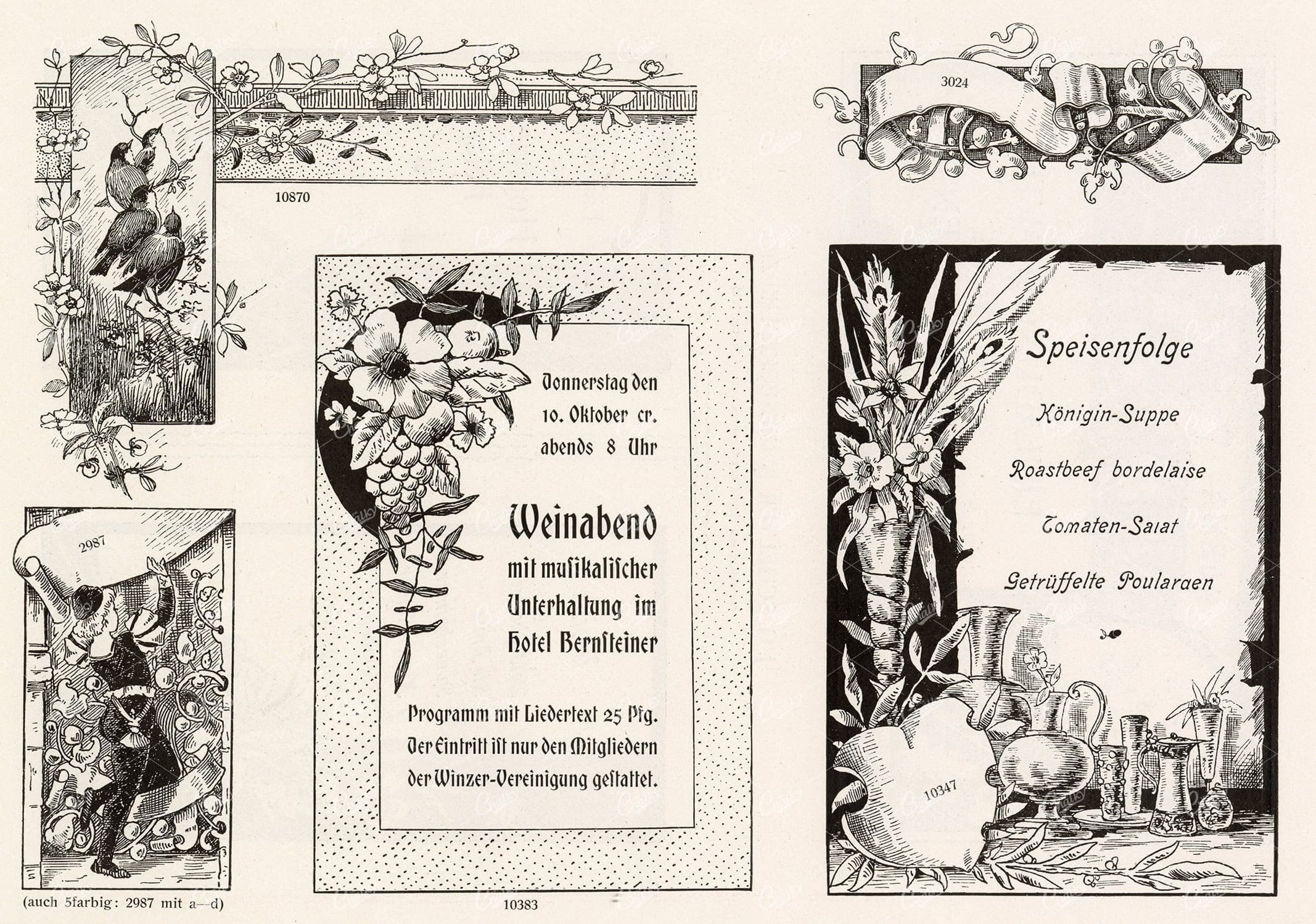 VINTAGE Decorative Design Elements - Ornamental Banners For Type