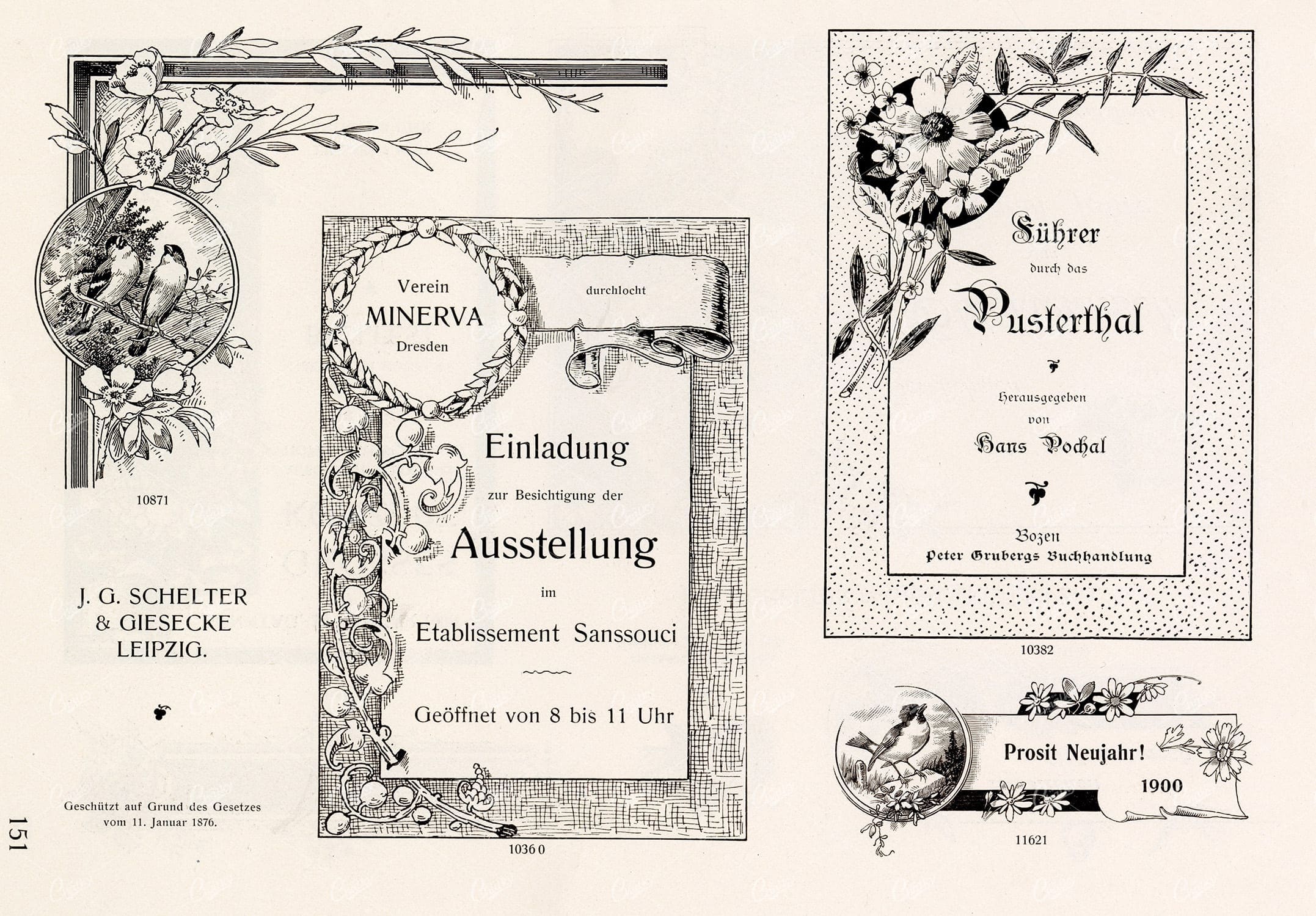 VINTAGE Decorative Design Elements - Ornamental Banners For Type