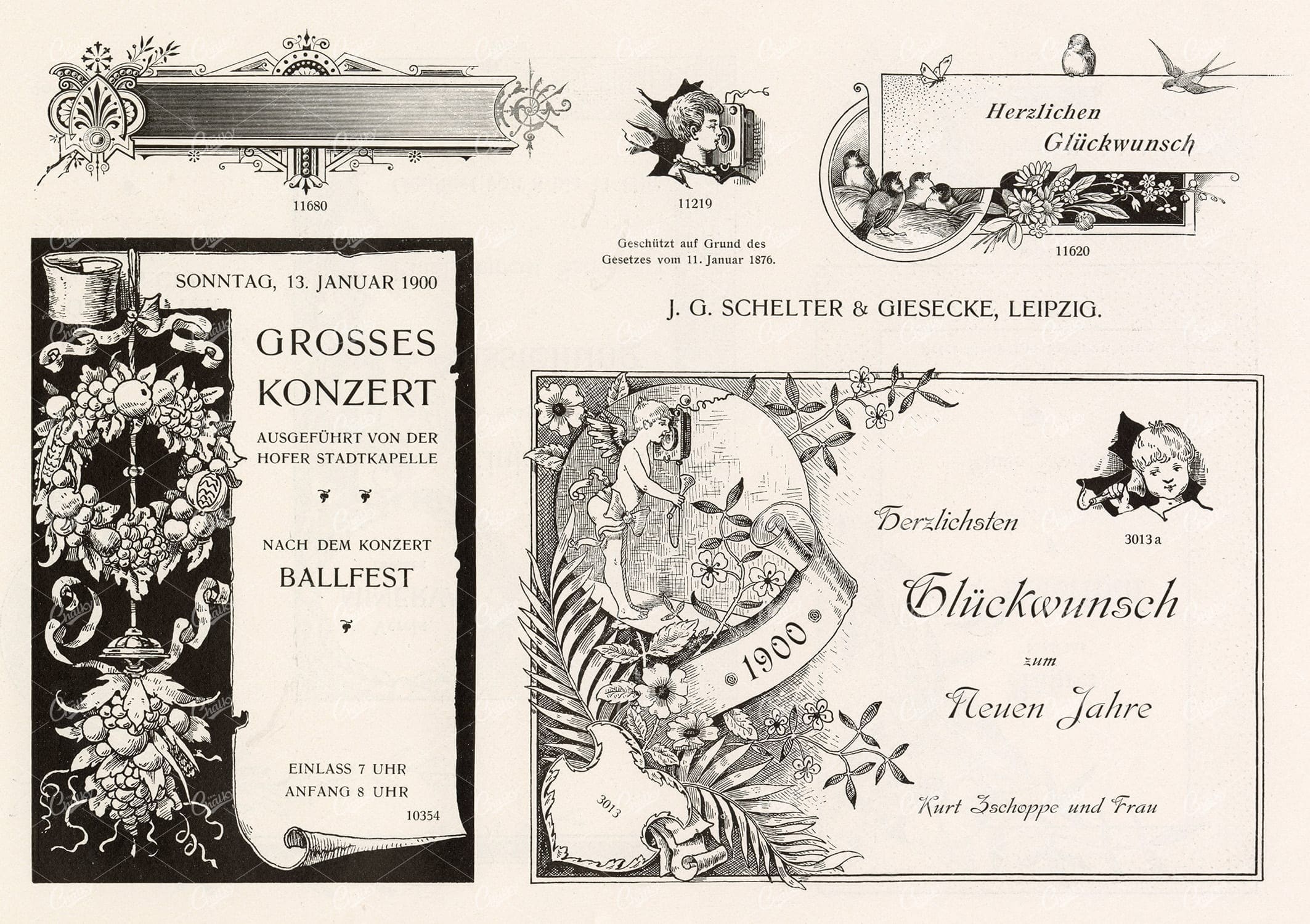 VINTAGE Decorative Design Elements - Ornamental Banners For Type