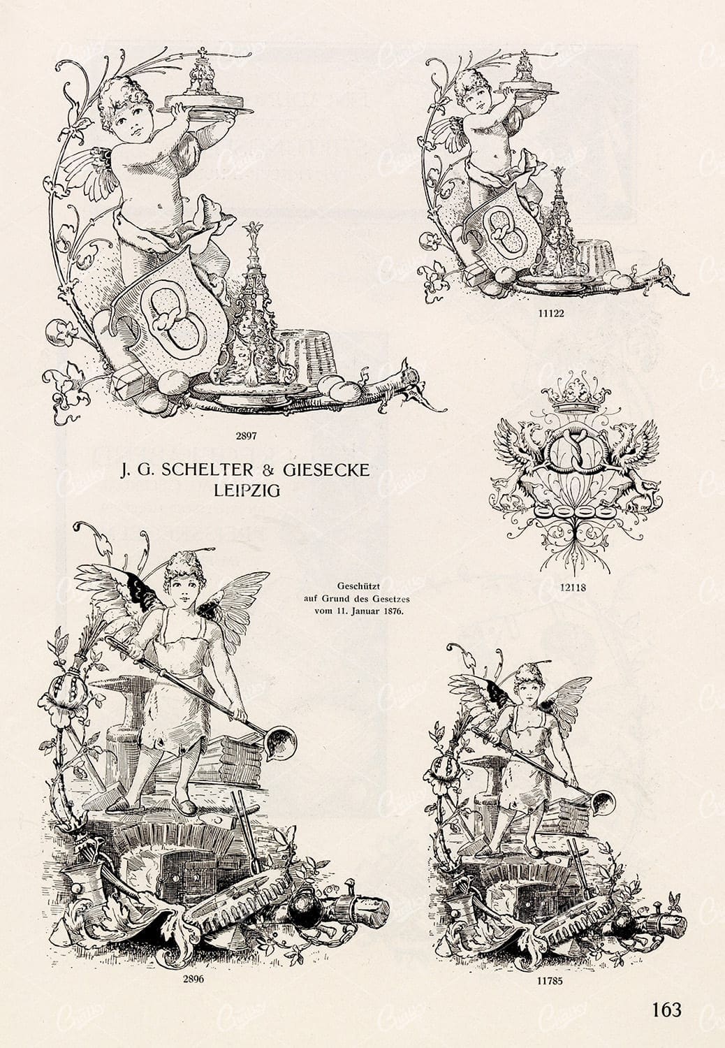 MISCELLANEOUS Selection of Vintage Design Elements - 1800s Antique Stock Artwork