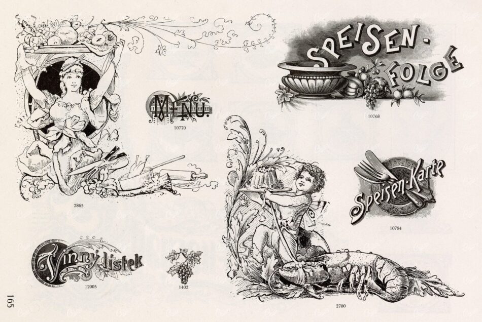 MISCELLANEOUS Selection of Vintage Design Elements - 1800s Antique Stock Artwork