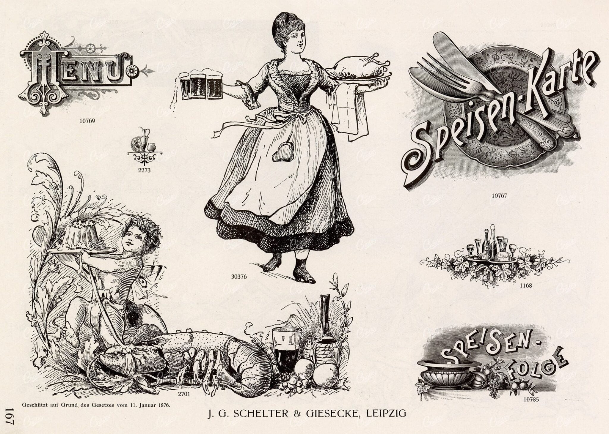 MISCELLANEOUS Selection of Vintage Design Elements - 1800s Antique Stock Artwork
