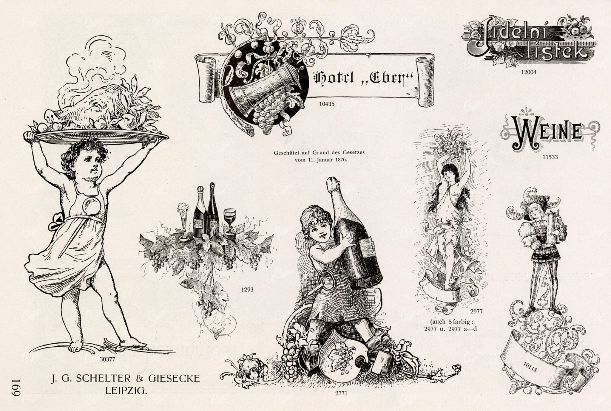 MISCELLANEOUS Selection of Vintage Design Elements - 1800s Antique Stock Artwork